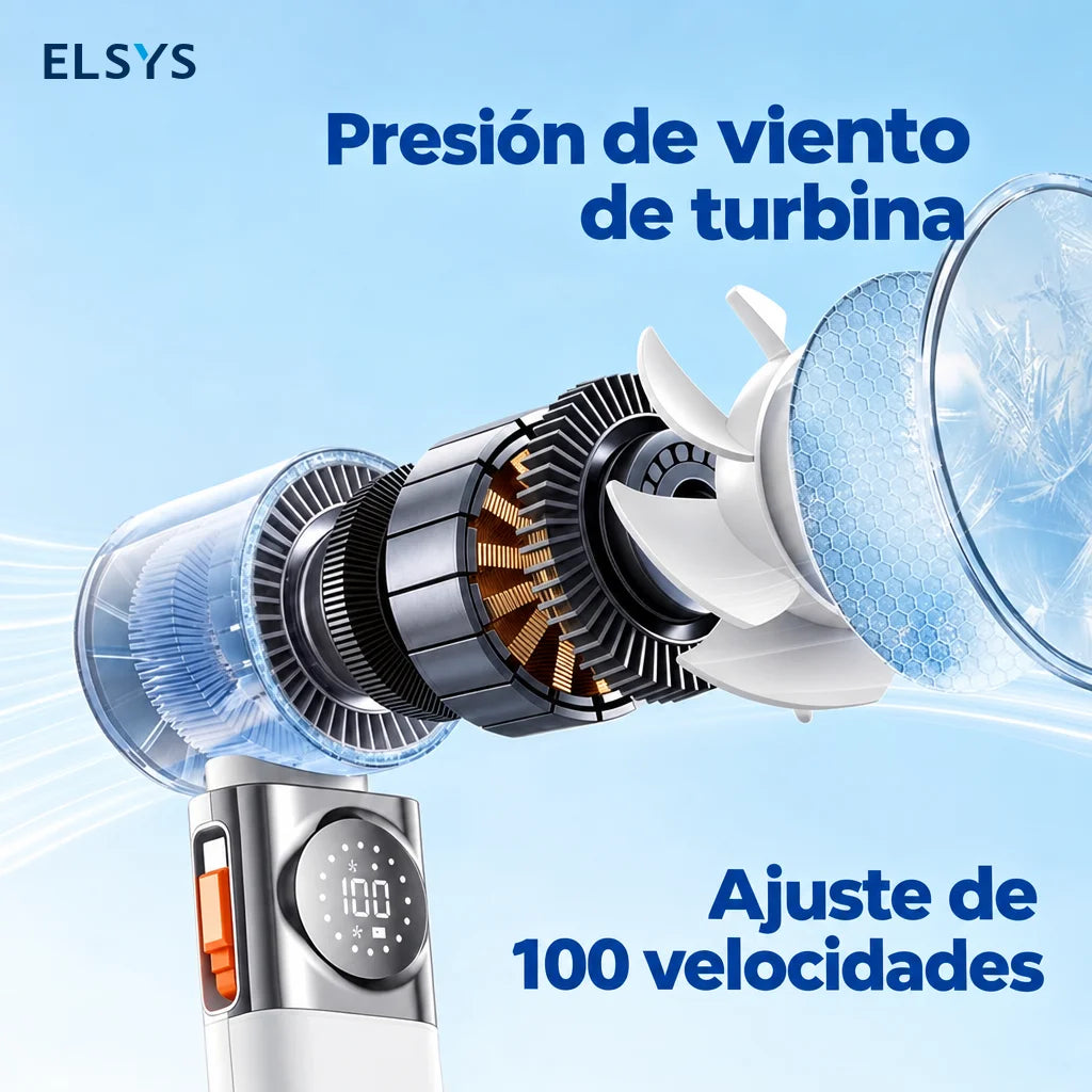 Mini ventilador portátil 7 en 1 con 100 velocidades