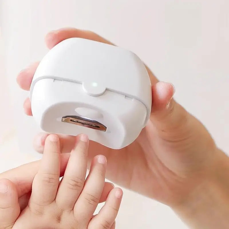 Cortaúñas Eléctrico Automático, Diseño Seguro y Ligero, Recargable USB con Depósito para Hogar y Viaje