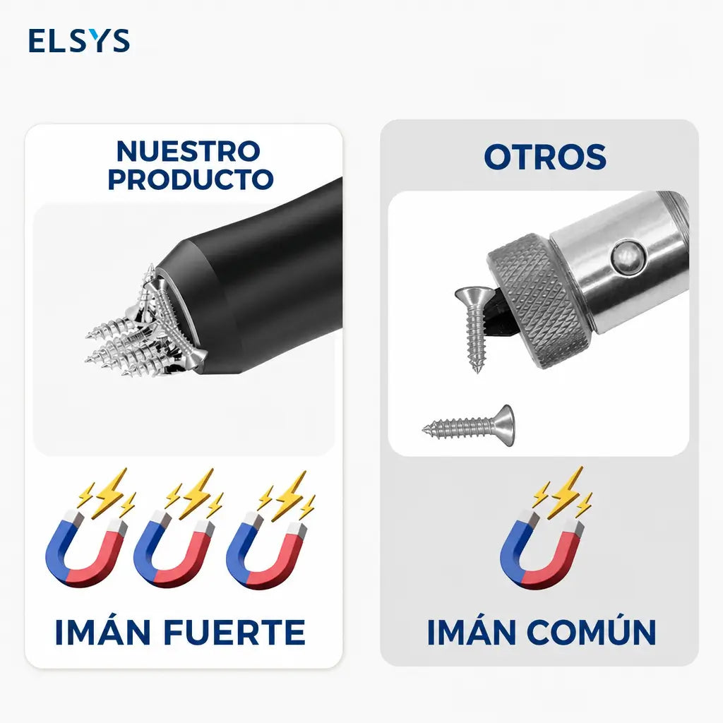 Anillo magnético para puntas hexagonales 1/4 pulg / 6.35 mm, sujeta tornillos para taladro en casa, taller y auto con mejor control en espacios reducidos
