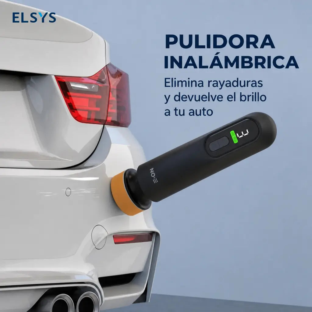 Pulidora inalámbrica para auto 12000RPM 3 en 1, repara rayones ligeros y elimina película grasa del parabrisas para una visión más clara