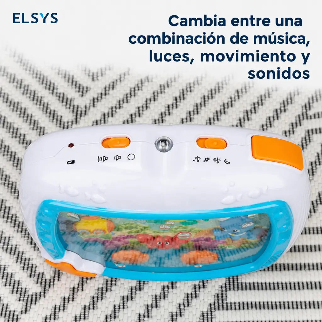 Proyector musical para cuna con luces tenues, sonidos del mar y control remoto, ideal para rutina de sueño de bebés recién nacidos