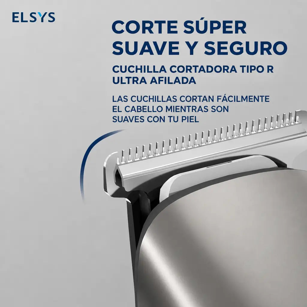 Recortadora eléctrica multifunción resistente al agua con carga USB-C rápida y 4 peines guía para barba, cabello y cuerpo, uso diario y viajes