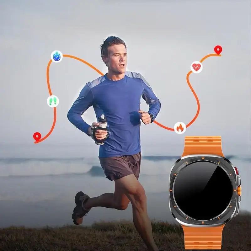 Smartwatch Deportivo con Pantalla HD, Monitoreo de Ritmo Cardíaco y SpO2 - Estilo Moderno y Resistente