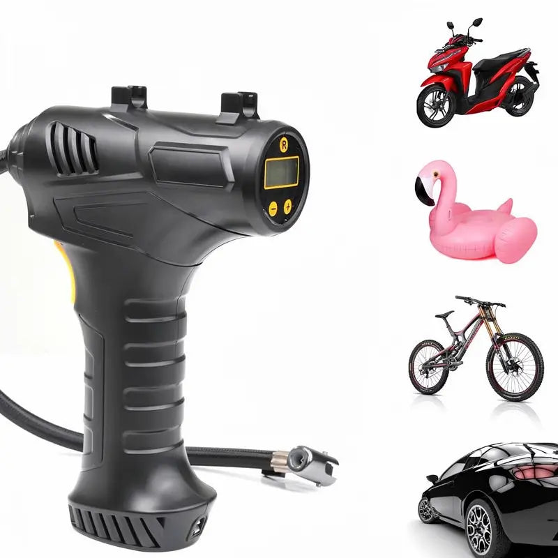 Inflador de Llantas Inalámbrico para Auto y Compresor de Aire Portátil - Fácil de Usar