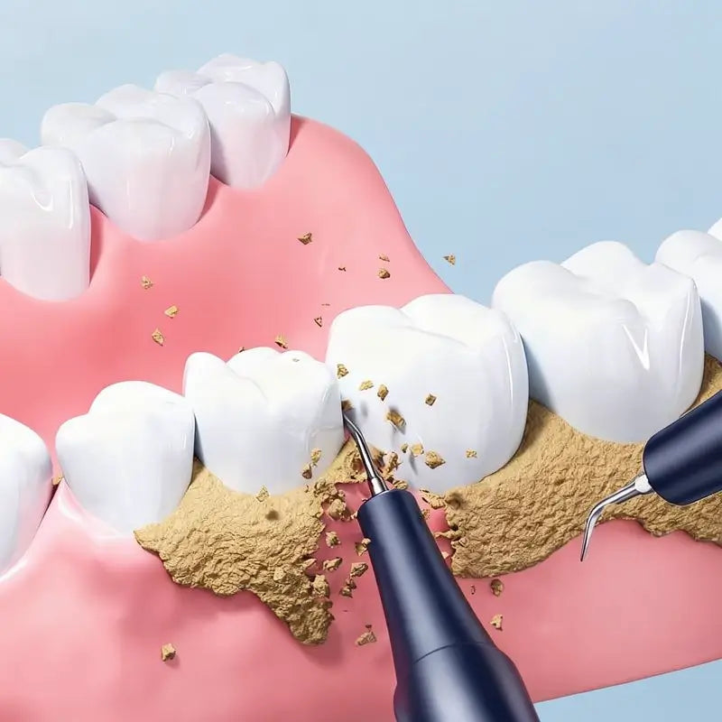 Limpiador Dental Eléctrico y Eliminador de Sarro Profesional - Quita Manchas y Placa en Casa para Prevenir Caries y Mal Aliento