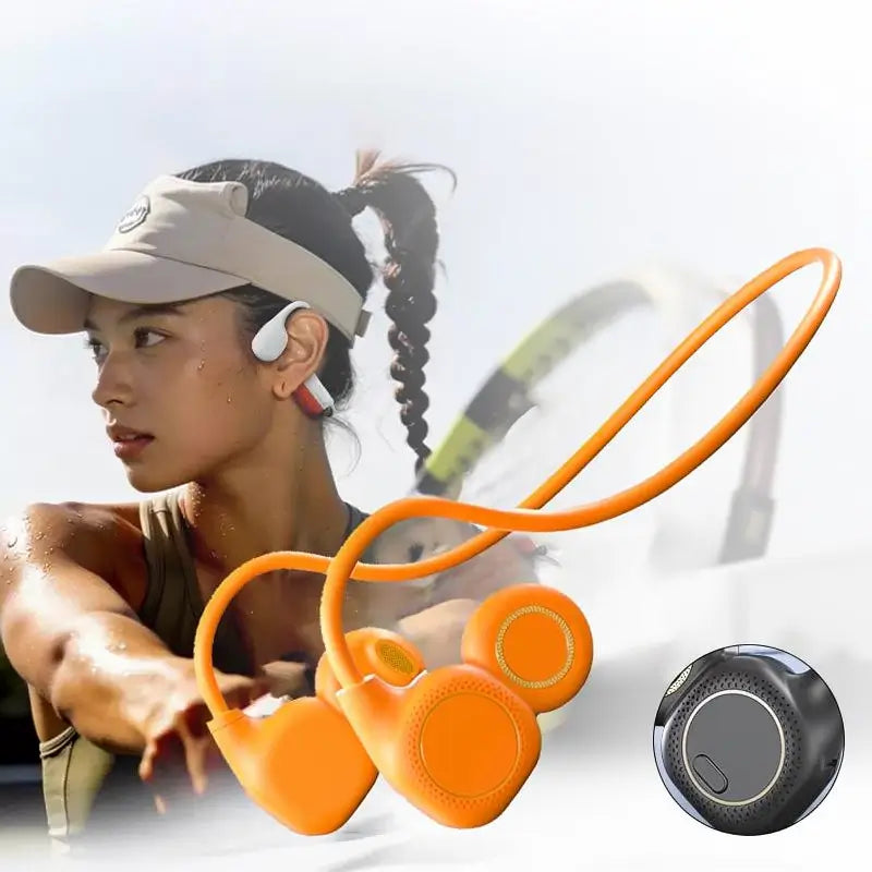 Audífonos Deportivos Inalámbricos con Pantalla LED, Bluetooth 5.4, Sonido Estéreo y Micrófono con Cancelación de Ruido, Banda para el Cuello Ligera de Larga Duración para Entrenamiento