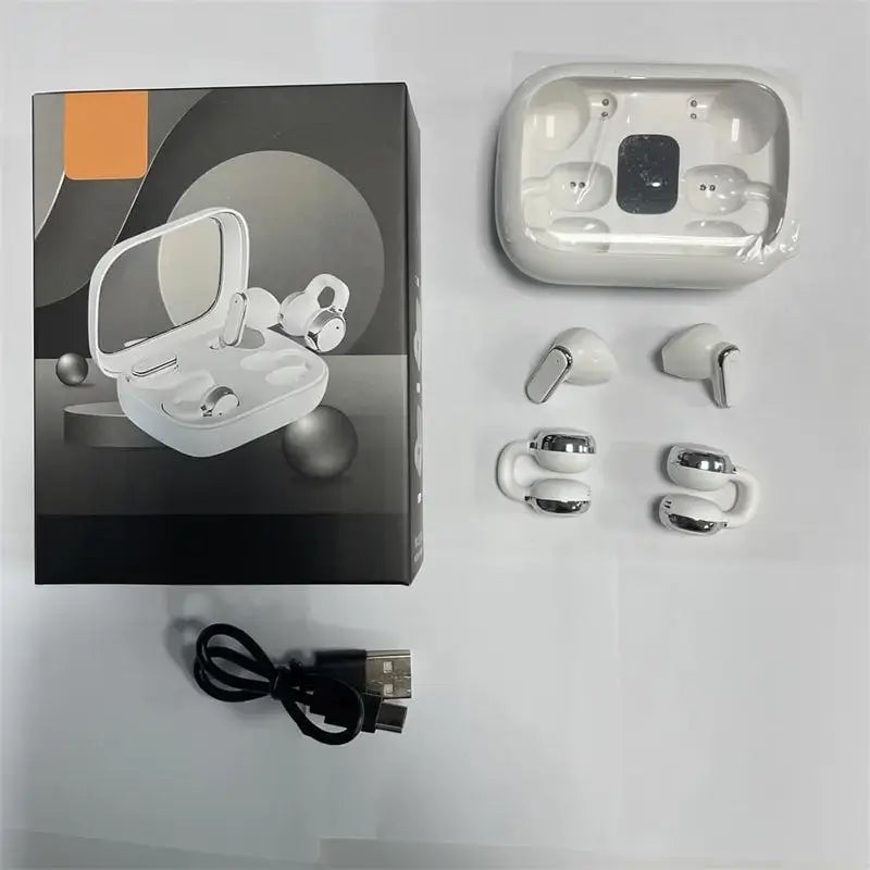 Set de Audífonos Inalámbricos TWS para Pareja, Auriculares de Doble Par con Estilo Moderno, Sonido HD, Cancelación de Ruido ENC, Ideales para Gaming y Música