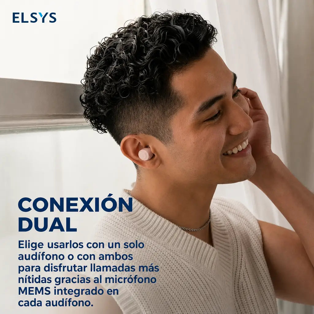 Audífonos Bluetooth true wireless con 35+ horas de batería, controles táctiles y ecualizador para celular, casa y oficina
