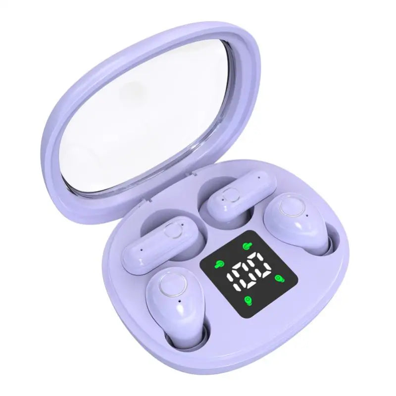 Mini audífonos Bluetooth invisibles con 2 pares y micrófono, impermeables para dormir, entrenar, trabajar en oficina y uso diario sin presión