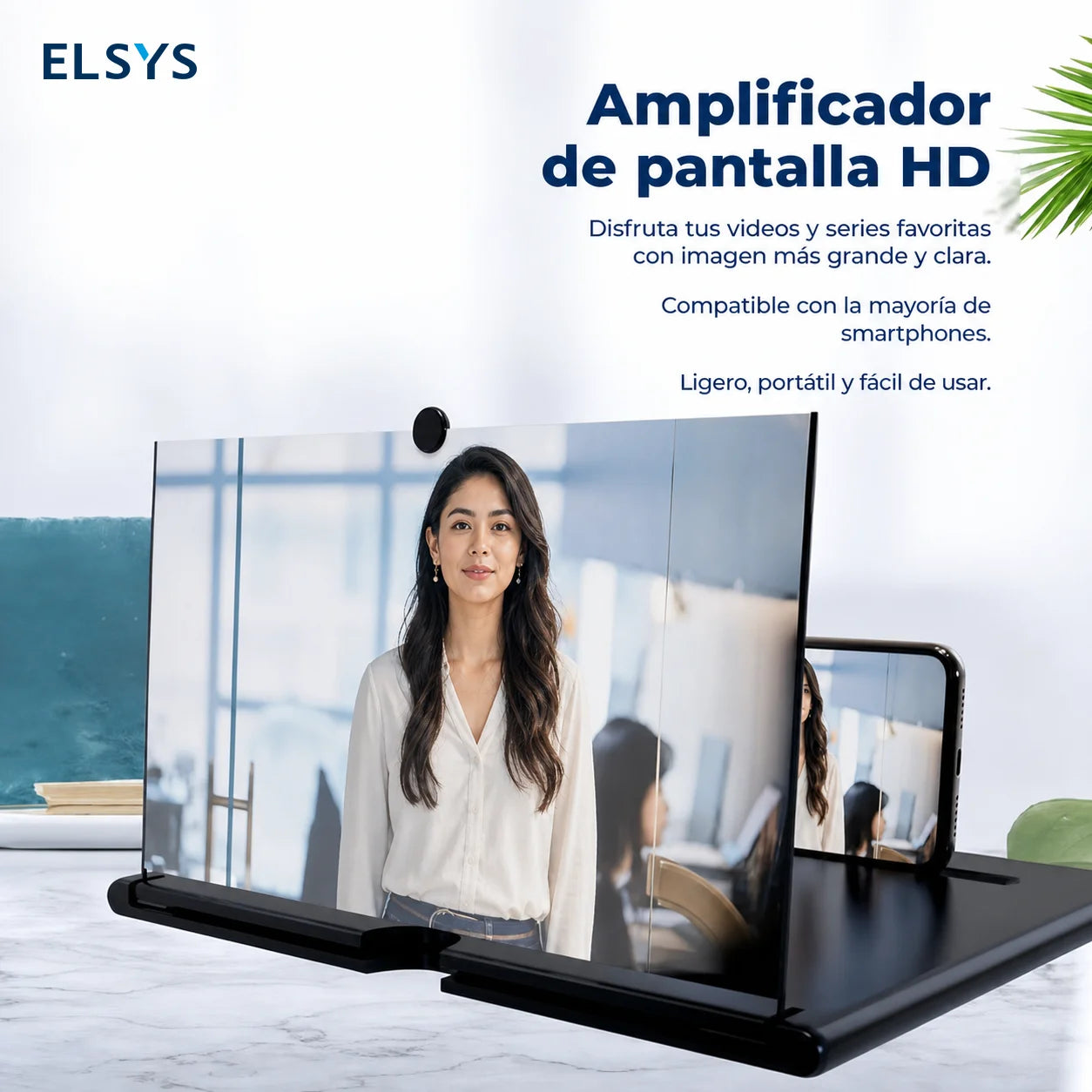 Amplificador de pantalla para celular de 25.4 cm con lente 4x, ideal para series, clases en línea y lectura cómoda diaria