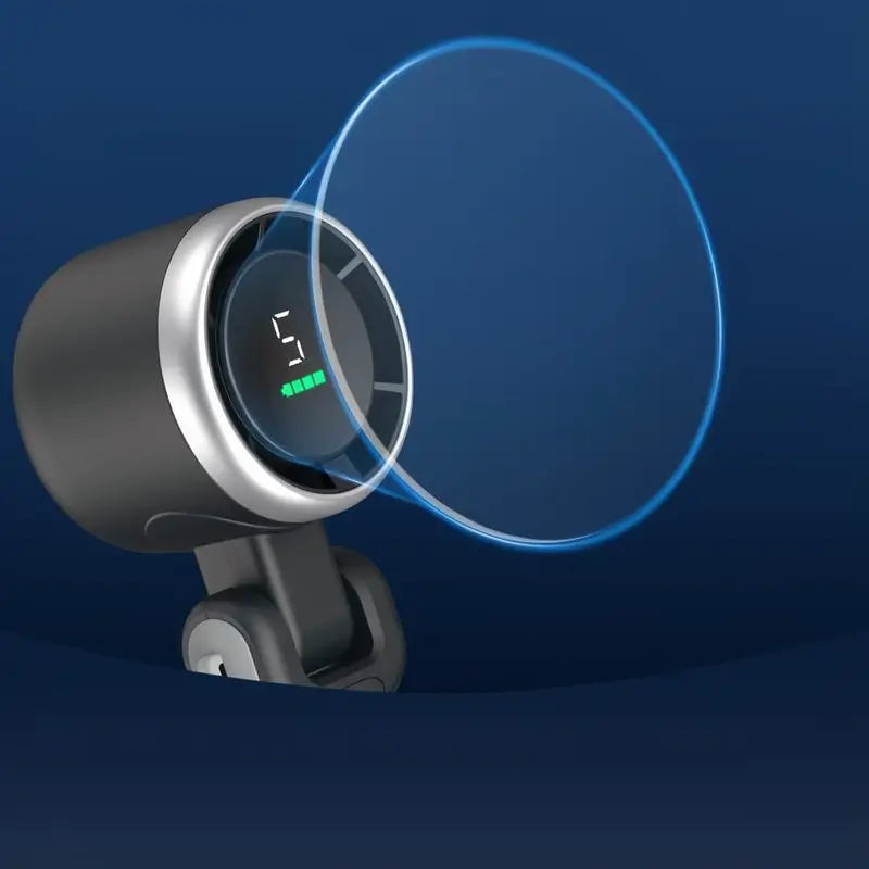 Ventilador Turbo Portátil de Mano, 5 Velocidades, Batería de 4000mAh, Hasta 10 Horas de Uso, Mini Ventilador Recargable 3 en 1 con Tecnología Air Turbo para Viajes y Actividades al Aire Libre