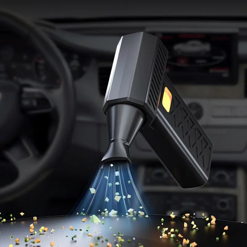 Ventilador Turbo Portátil de Alta Velocidad 150,000 RPM, Soplador y Aspiradora 2 en 1, Mini Plumero de Aire Inalámbrico para Auto y Camping, Carga USB