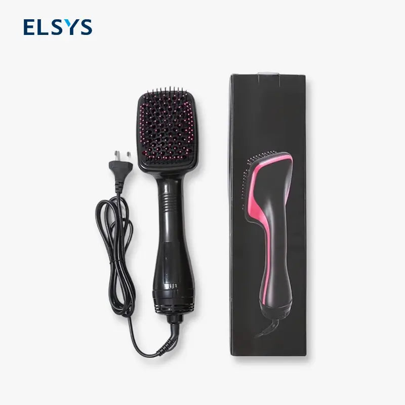 Cepillo Secador y Alaciador de Cabello 2 en 1, Moldeador Multifuncional de Aire Caliente para Secado Rápido y Estilizado Profesional