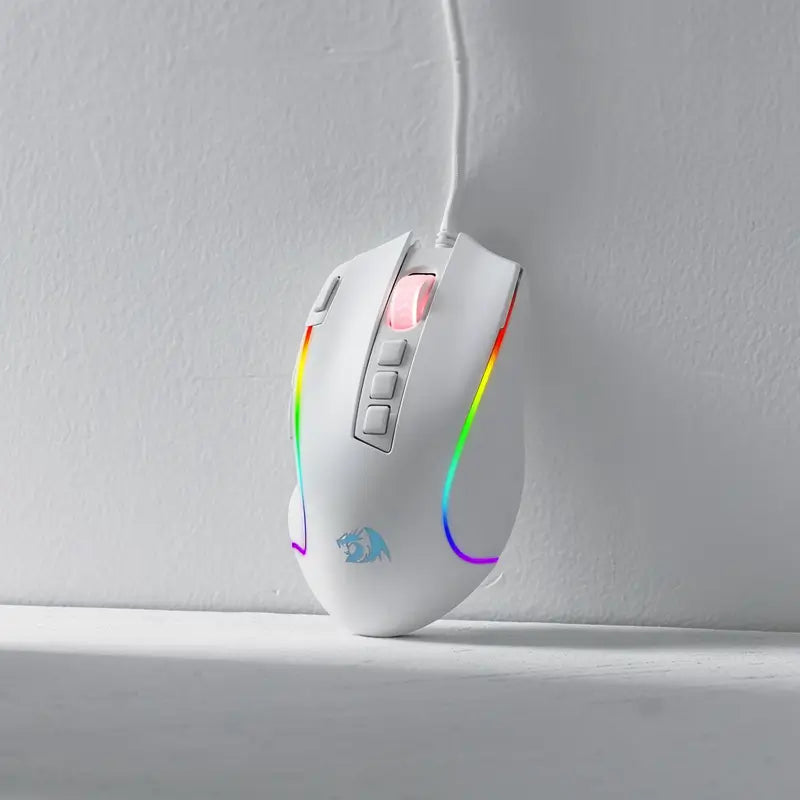 Mouse Gamer Alámbrico Óptico M612 Predator con RGB, 8000 DPI, 11 Botones Programables y 5 Modos de Retroiluminación, Botón de Disparo Rápido