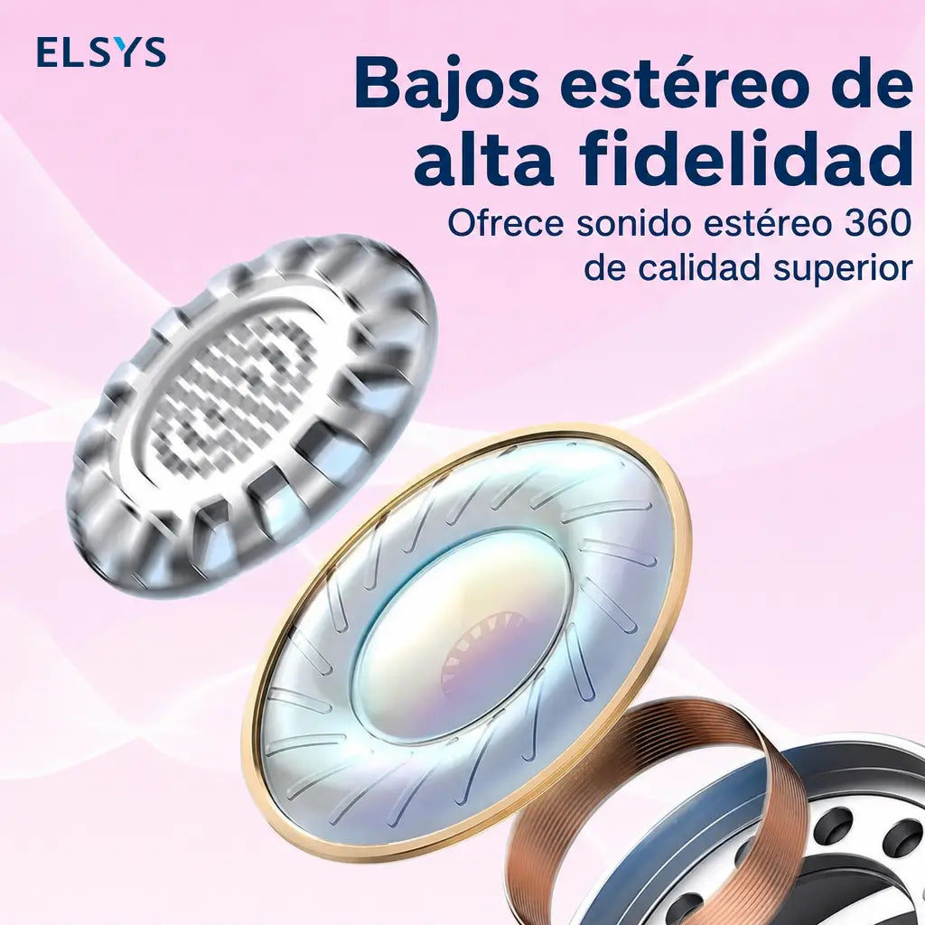 Audífonos Bluetooth 5.4 open ear con gancho, carga rápida y resistencia IPX5 para deporte, llamadas y trayectos diarios sin cables