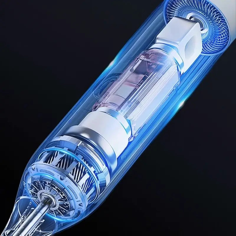 Cepillo de Dientes Eléctrico 2 en 1 para Adultos con Punta Ultrasónica para Eliminar Sarro, Recargable USB
