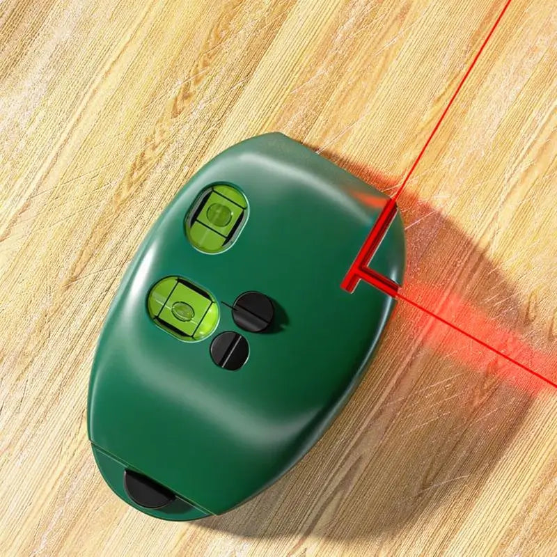 Nivel Láser Electrónico de 90 Grados, Escala de Luz Roja y Verde, Autonivelante de Líneas Paralelas, Portátil para Construcción