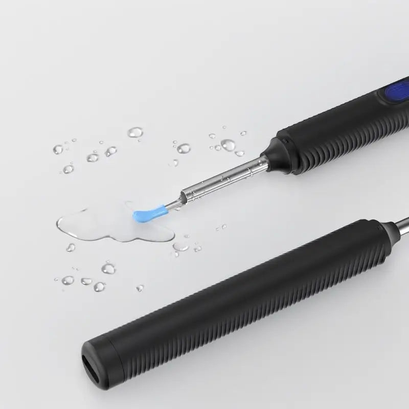 Limpiador de Cerilla con Cámara HD, Kit de Limpieza de Oídos de Silicona con Luces LED, Inalámbrico, Compatible con iPhone y Android, Ideal para Adultos, Niños y Mascotas, Regalo Navideño