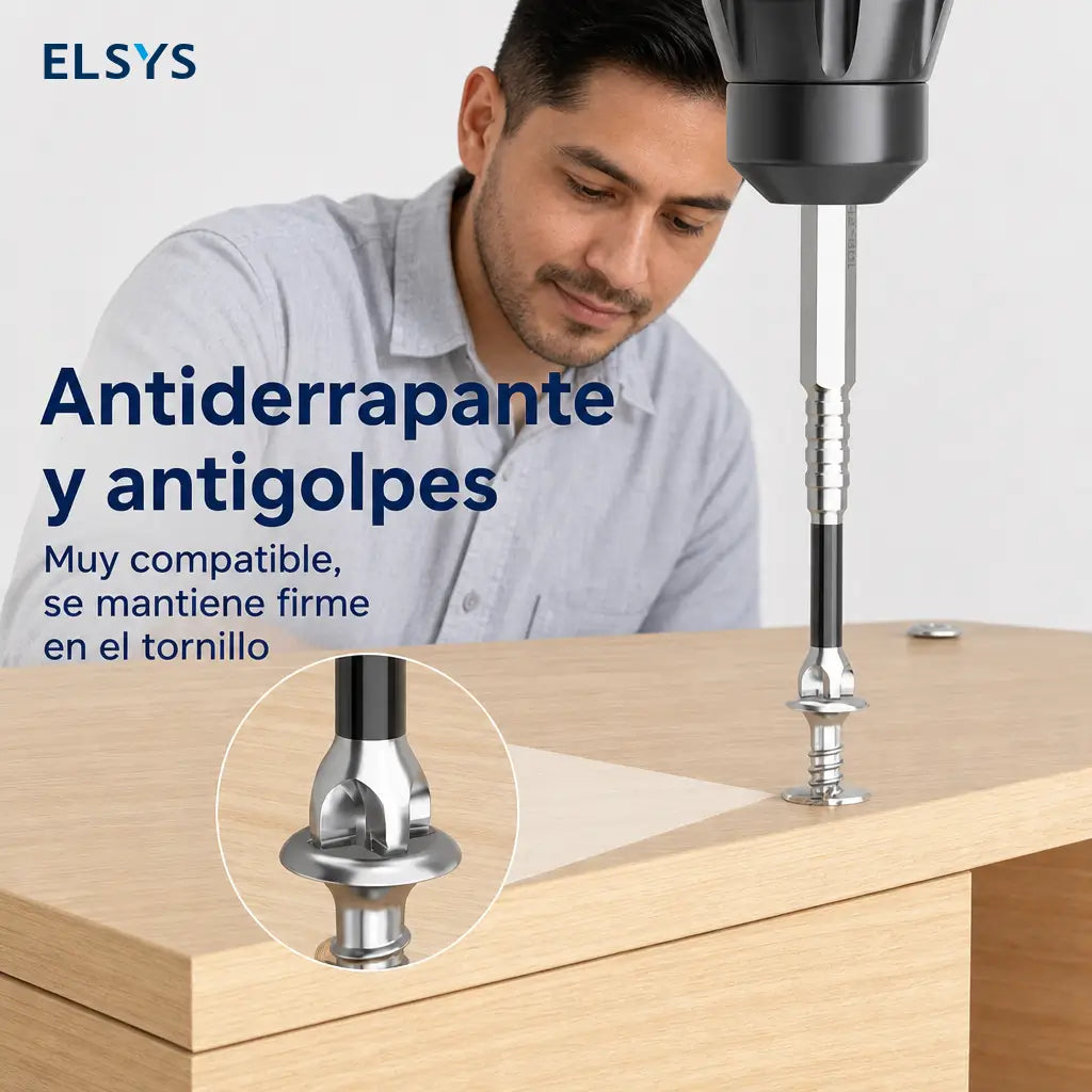 Juego de puntas PH2 magnéticas de acero S2 para taladro, antideslizantes y resistentes a impacto