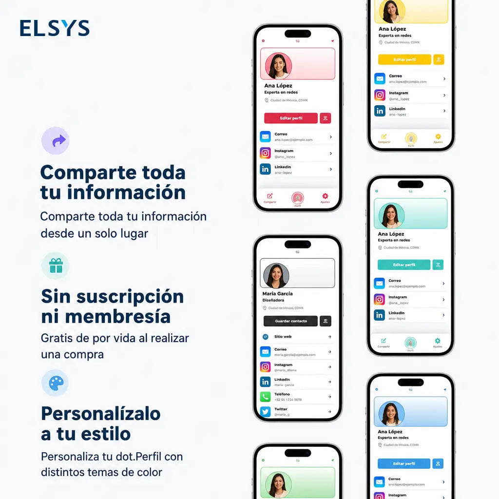 Pulsera de tarjeta digital NFC con código QR para compartir contactos en iPhone y Android sin app ni suscripción al instante