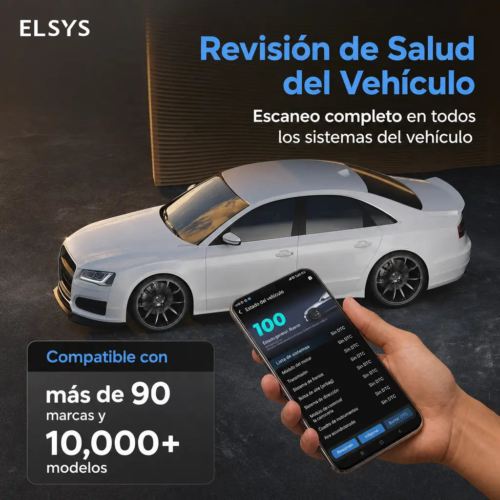 Escáner OBD2 Bluetooth CarPal con diagnóstico de todos los sistemas y 6 reinicios para revisar tu auto desde el celular fácilmente