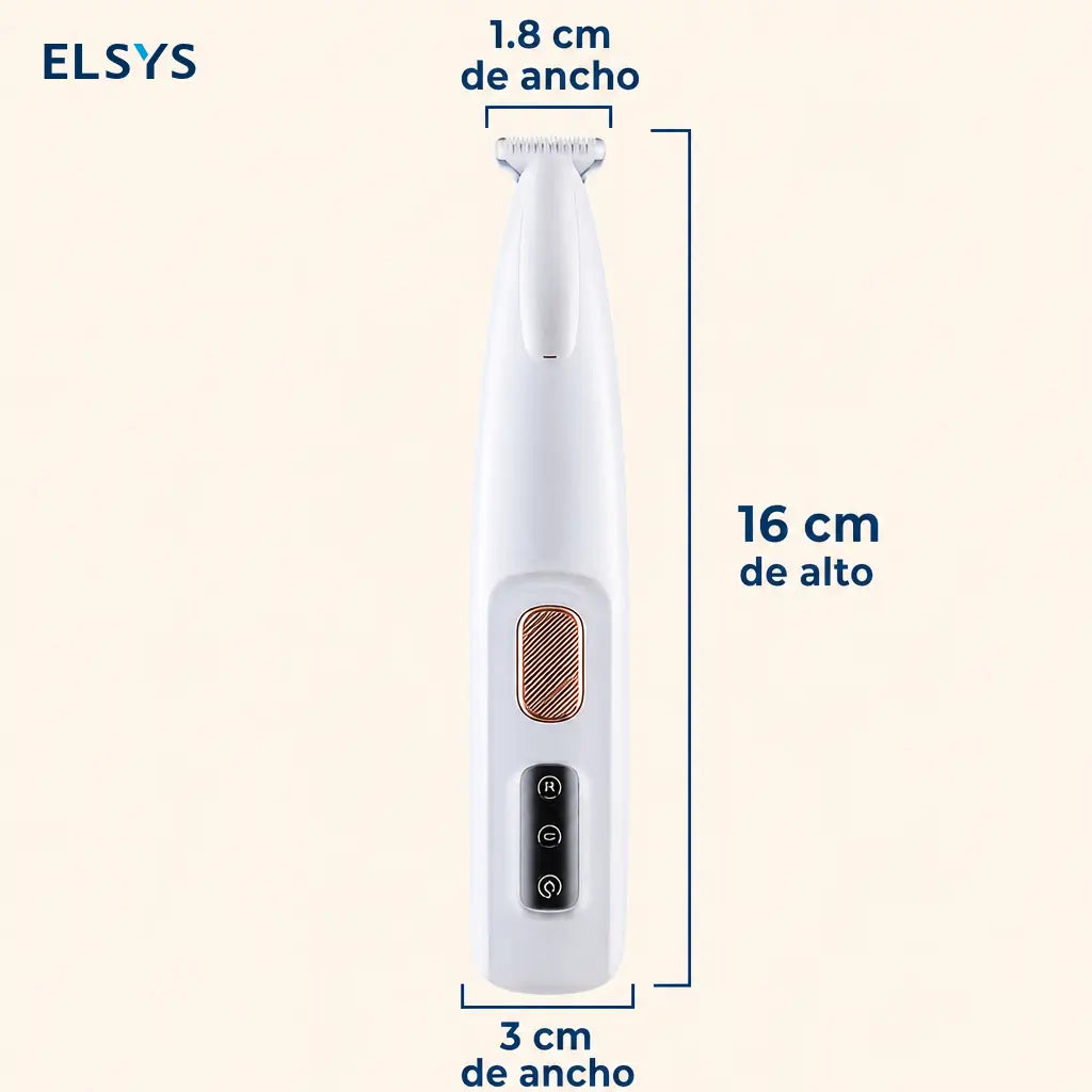 Rasuradora recargable para mascotas con luz LED, corte silencioso de precisión para patitas, cara y orejas de perros y gatos pequeños