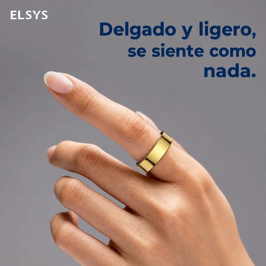 Anillo inteligente R09 con estuche de carga, monitoreo de sueño y temperatura para actividad diaria y bienestar en pareja sin complicaciones