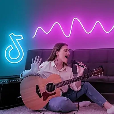 Tira de Luces LED de Neón RGB, Manguera de Luz de 24V con Sincronización de Música, App y Control Remoto, Impermeable IP67, Ideal para Gaming, Decoración de Recámara, Interiores, Exteriores y Fiestas