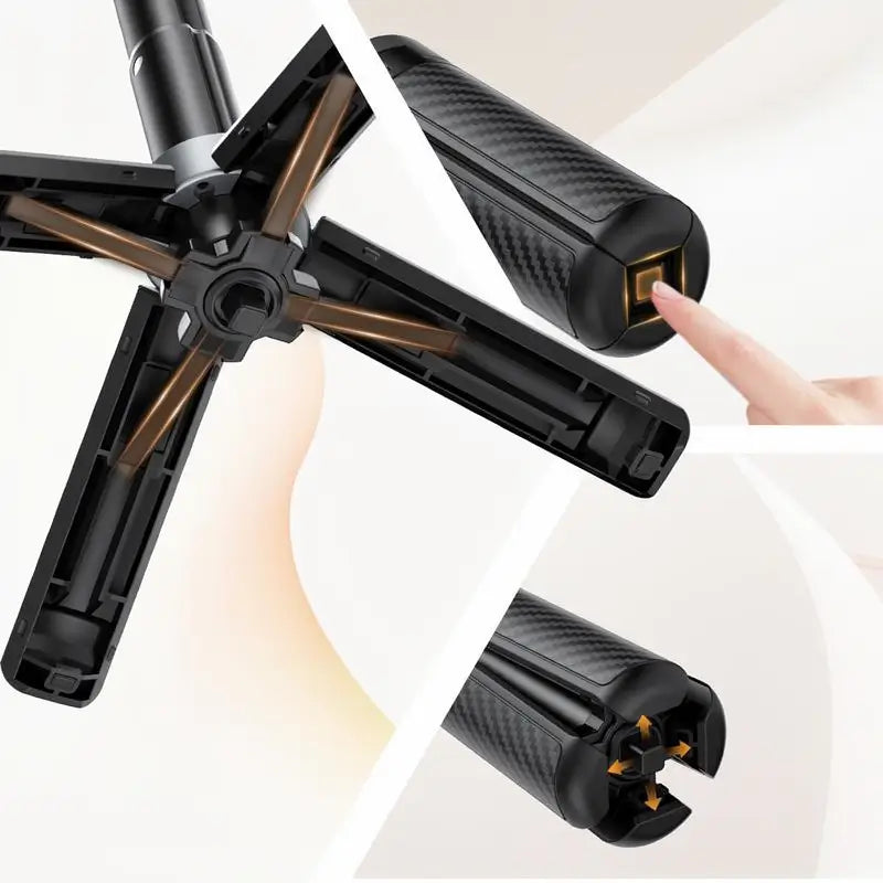 Bastón para Selfie Magnético Mini 4 en 1 con Rotación de 360°, Control Bluetooth Inalámbrico y Extensión de 38 cm - Soporte Magnético para Celular para Vlogging y Fotografía