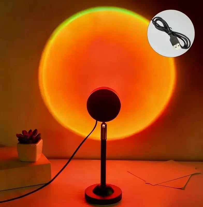 Lámpara Proyectora de Atardecer con Control Remoto RGB, Luz Ambiental Ajustable 180°, 4 Modos de Iluminación para Recámara, Sala de Juegos, Fotografía y Decoración de Interiores, Regalo de Navidad