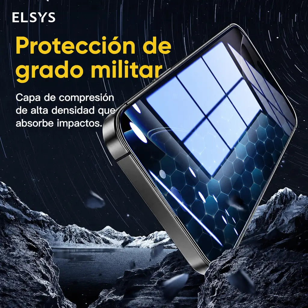 Protector de pantalla 2 piezas de vidrio templado, resistente a rayones y huellas, con instalación fácil para iPhone, Samsung y Google compatibles