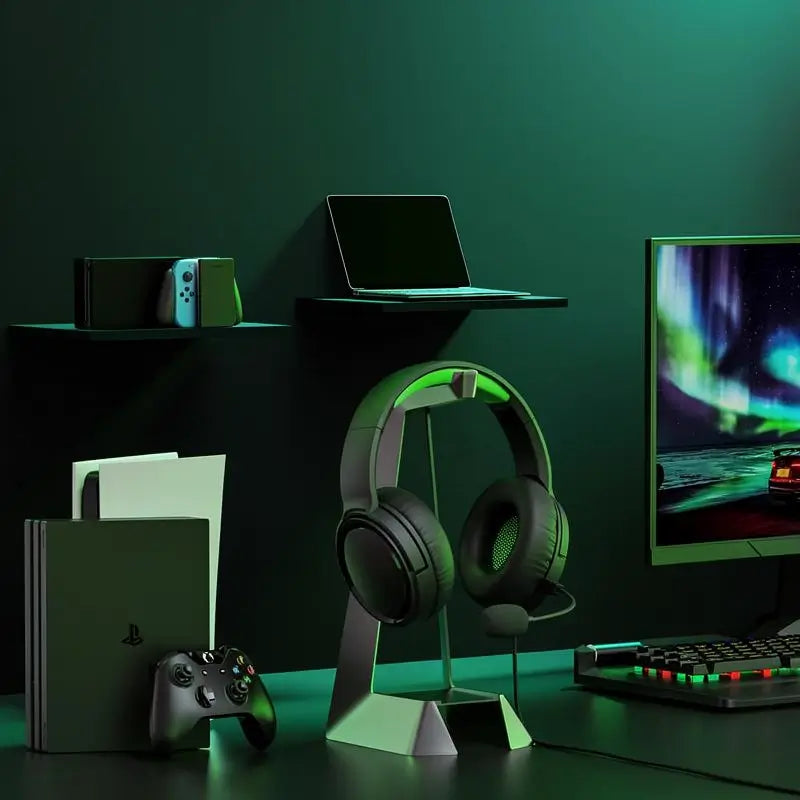 Audífonos Gamer con Micrófono para Xbox Series X|S, PS5, PC, Switch, Diadema Alámbrica con Sonido Estéreo de 50mm, Entrada de 3.5mm, Regalo para Gamers