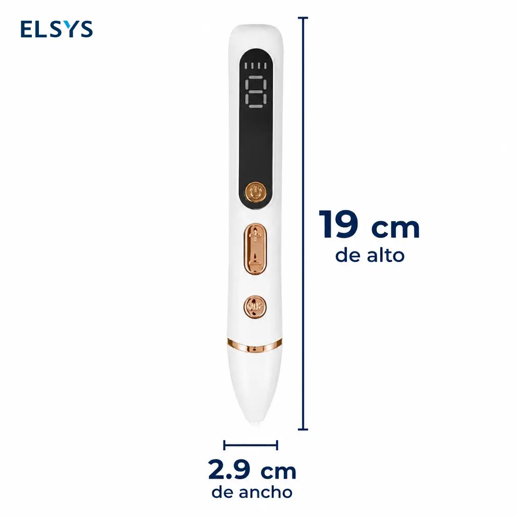 Pluma facial LCD recargable USB con 9 niveles de ajuste para rutina de skincare en casa y retoques de precisión diarios