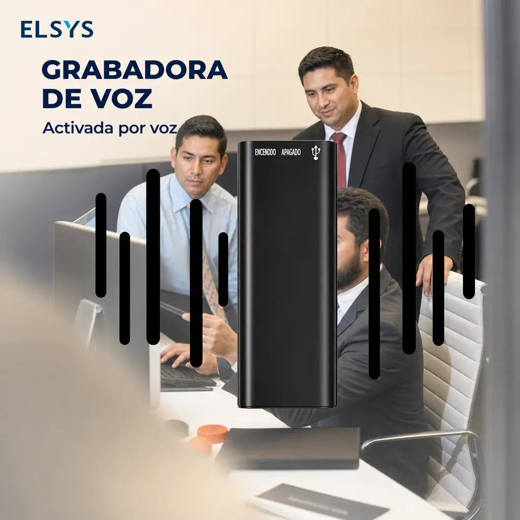 Grabadora digital de voz 8GB ultradelgada con activación por sonido, cancelación de ruido y reproducción para juntas, entrevistas y clases
