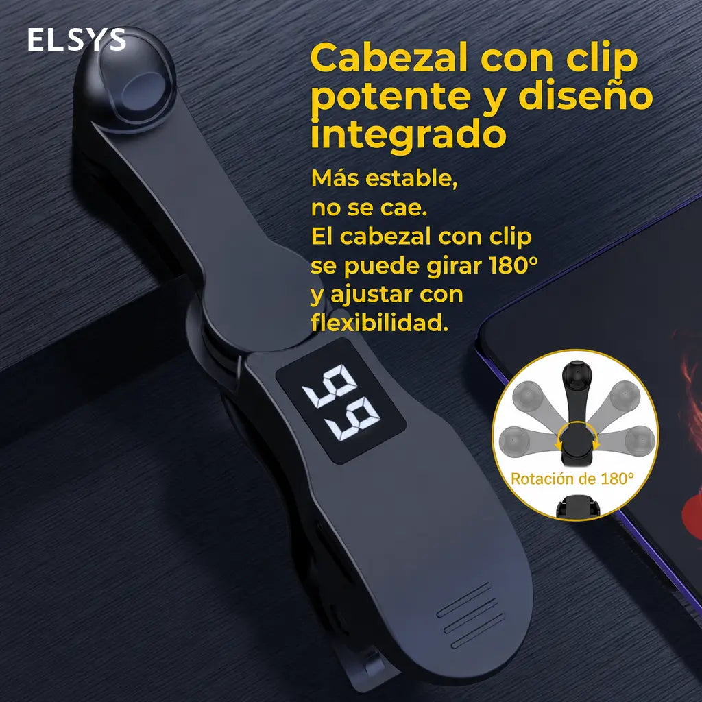Soporte USB para celular con auto toque, rotación 180° y hasta 99 clics por minuto para juegos y transmisiones en vivo cómodas