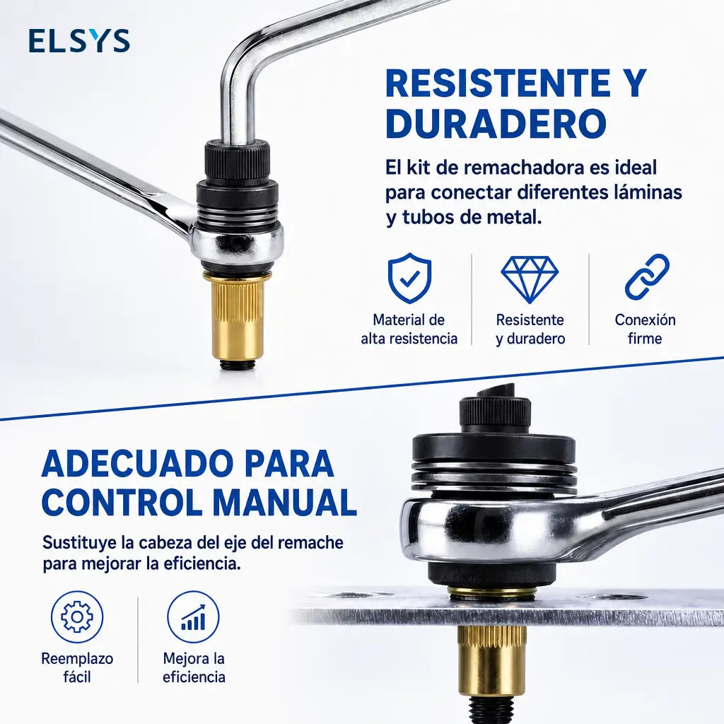 Kit surtido de tuercas remachables M3-M8 de acero al carbono para reparación automotriz y estanterías