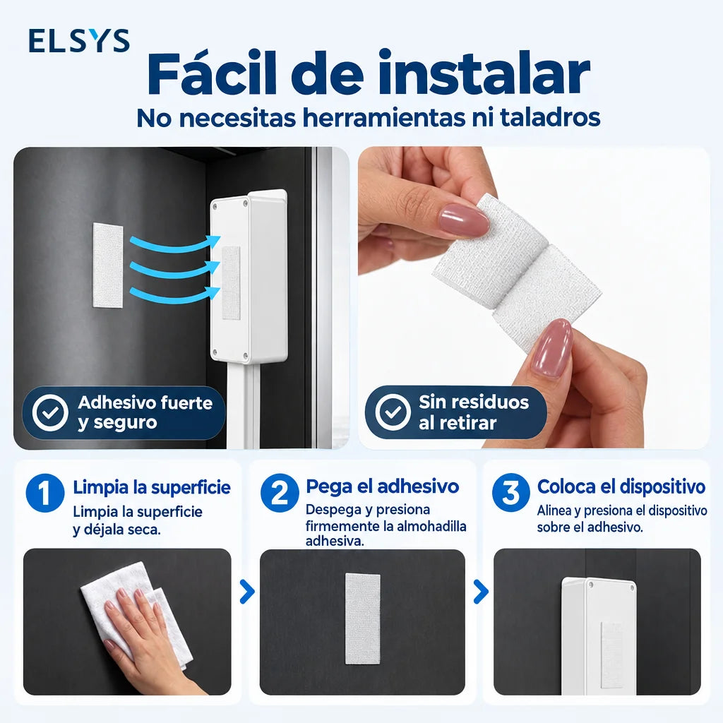 Extensor de contacto ajustable con base giratoria