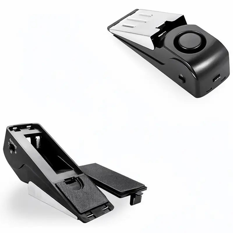 Alarma de Tope de Puerta para Seguridad en el Hogar - Fácil Instalación sin Herramientas, 3 Modos de Sensibilidad, Alarma Antirrobo de 120 dB, Acero Inoxidable Resistente a la Presión, Alerta Instantánea