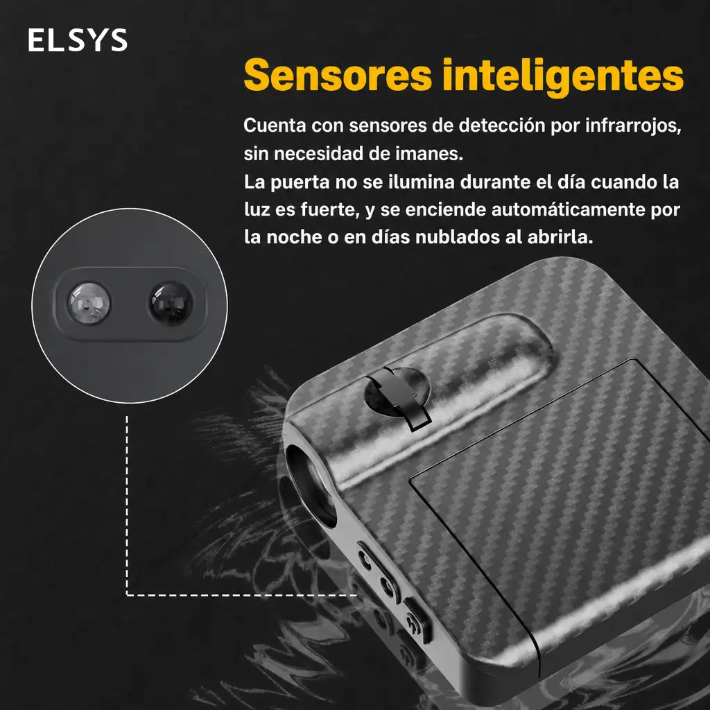 Luz de bienvenida para puerta de auto con proyección LED personalizada y sensor infrarrojo para entradas nocturnas en cualquier vehículo diarias