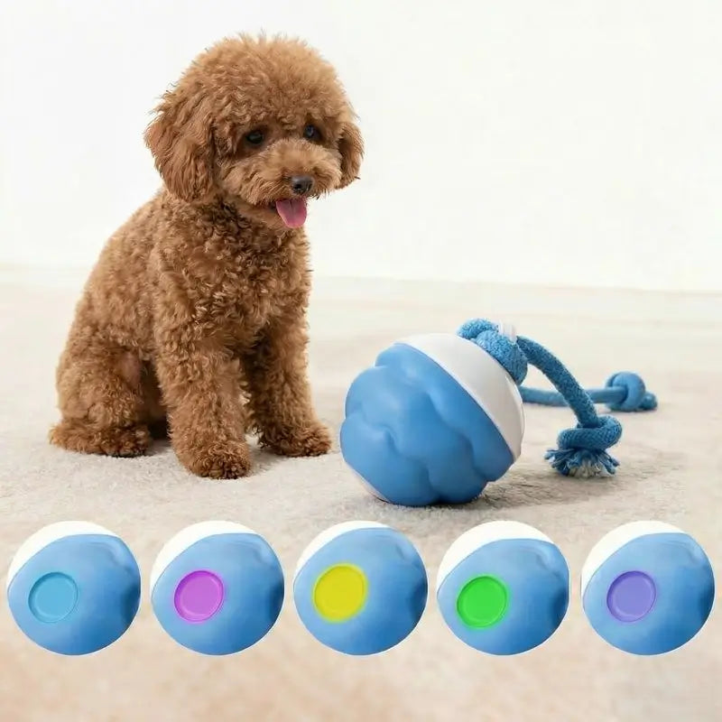 Juguete Interactivo para Perro con Sensor de Movimiento, Pelota Giratoria con Sonido para Entrenamiento de Mascotas, Ideal para Perros Pequeños y Gatos (7.5 x 7.5 x 11 cm)