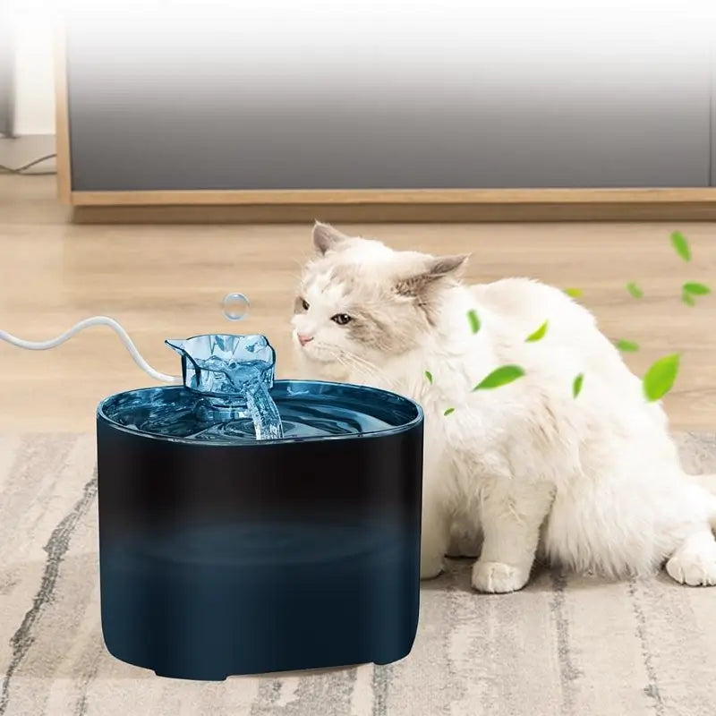 Fuente Bebedero para Mascotas 2.2L con Luz LED y Filtros de 4 Capas - Dispensador de Agua Ultra Silencioso para Perros y Gatos - Material ABS Libre de BPA