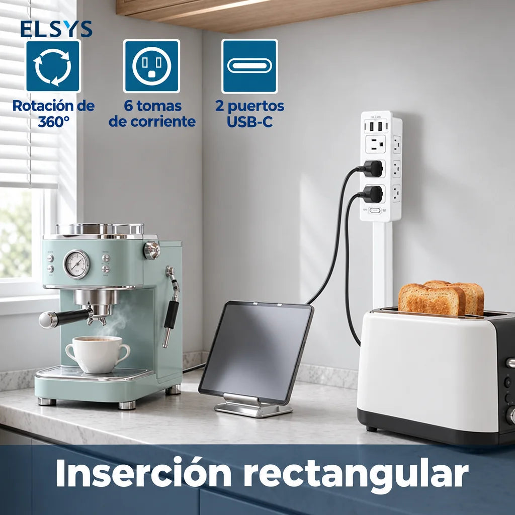 Extensor de contacto ajustable con base giratoria