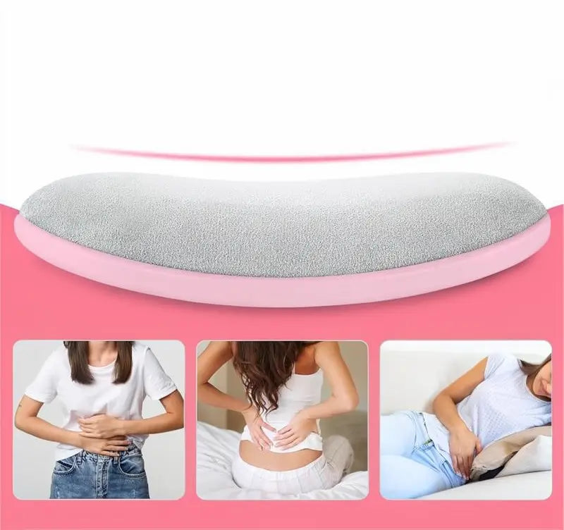 Almohadilla Térmica para Cólicos Menstruales, Masajeador Portátil Inalámbrico con 3 Niveles de Calor y 4 Modos de Masaje para Alivio del Dolor Lumbar