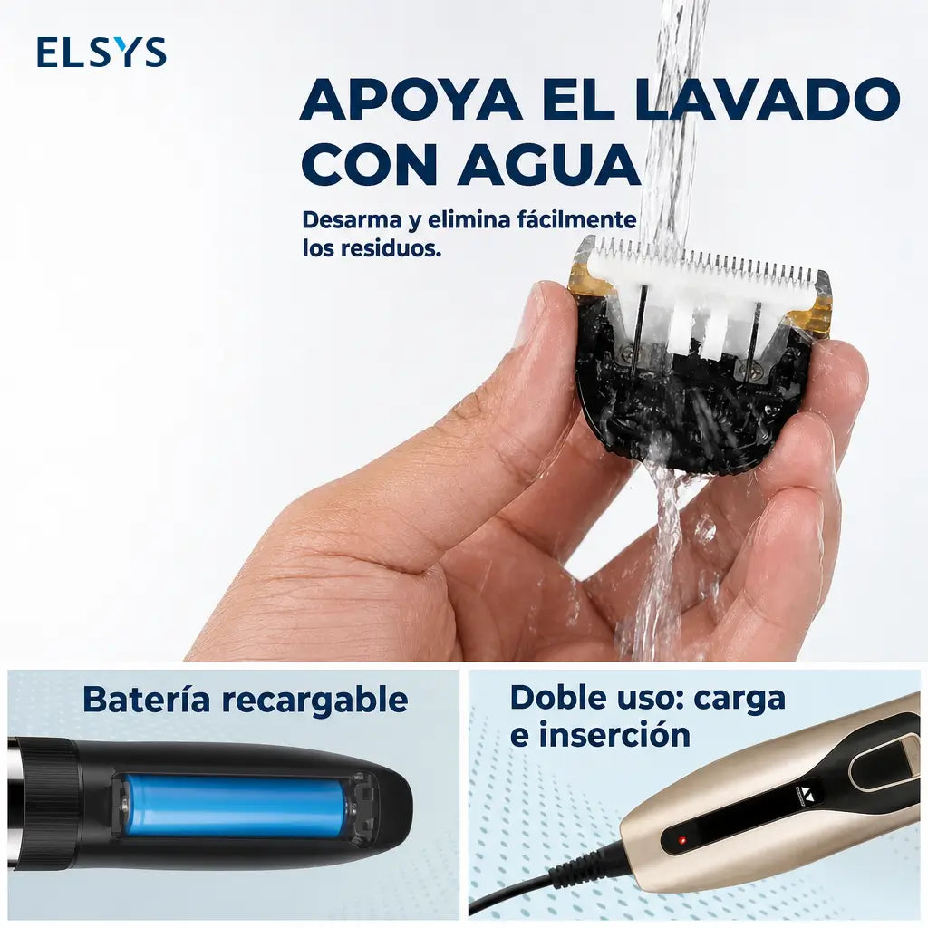 Cortadora inalámbrica para mascotas con cuchillas afiladas y peines 3-12 mm para perros, gatos y conejos en casa