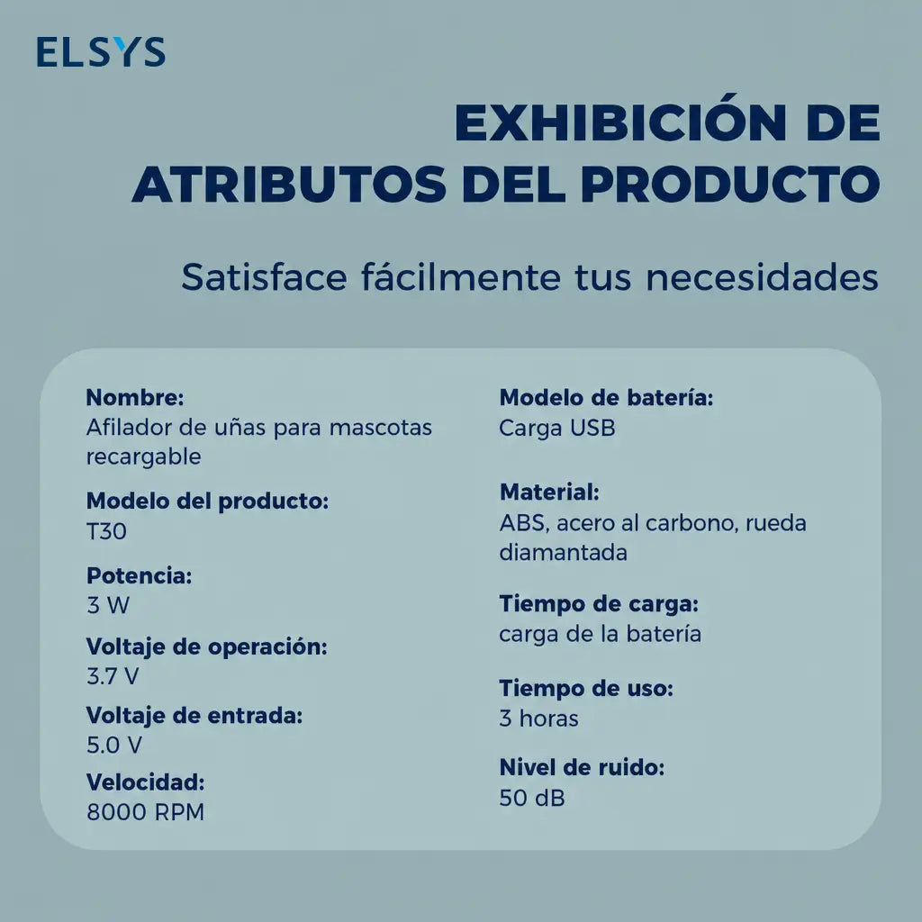 Cortador de uñas para mascotas inalámbrico, agarre ergonómico y operación silenciosa para grooming de perros y gatos en casa con comodidad
