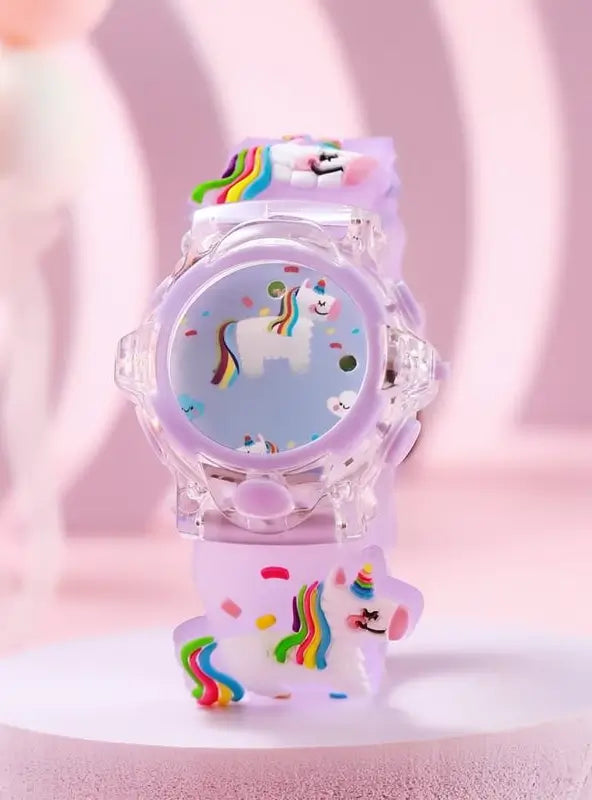 Reloj Digital con Patrón de Dinosaurio Animado para Niños, Reloj Luminoso a la Moda, Accesorio Infantil Ideal para Regalo de Cumpleaños