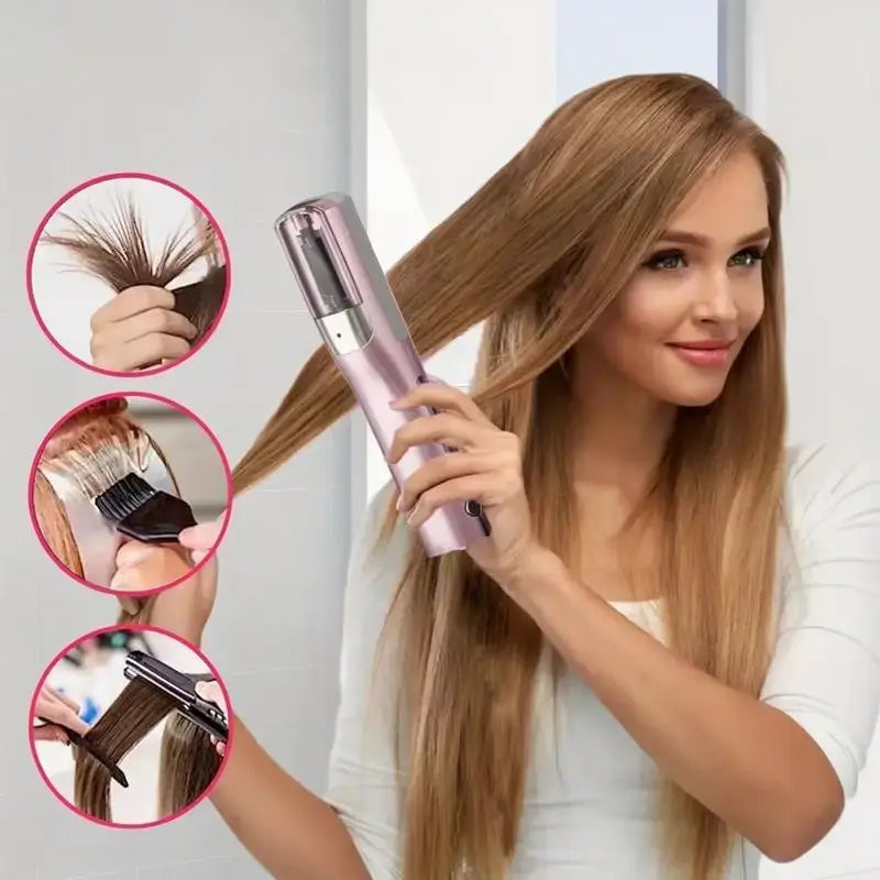 Recortadora de Cabello Automática, Rasuradora Eléctrica Recargable en Forma de C, Kit Profesional para el Cuidado del Cabello, Regalo para el Día del Padre, Uso en Casa