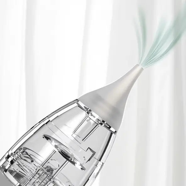 Aspirador Nasal Eléctrico para Bebé, Succionador de Mocos Automático para Niños con 3 Boquillas de Silicón, Succión Ajustable, Música y Luz Relajante