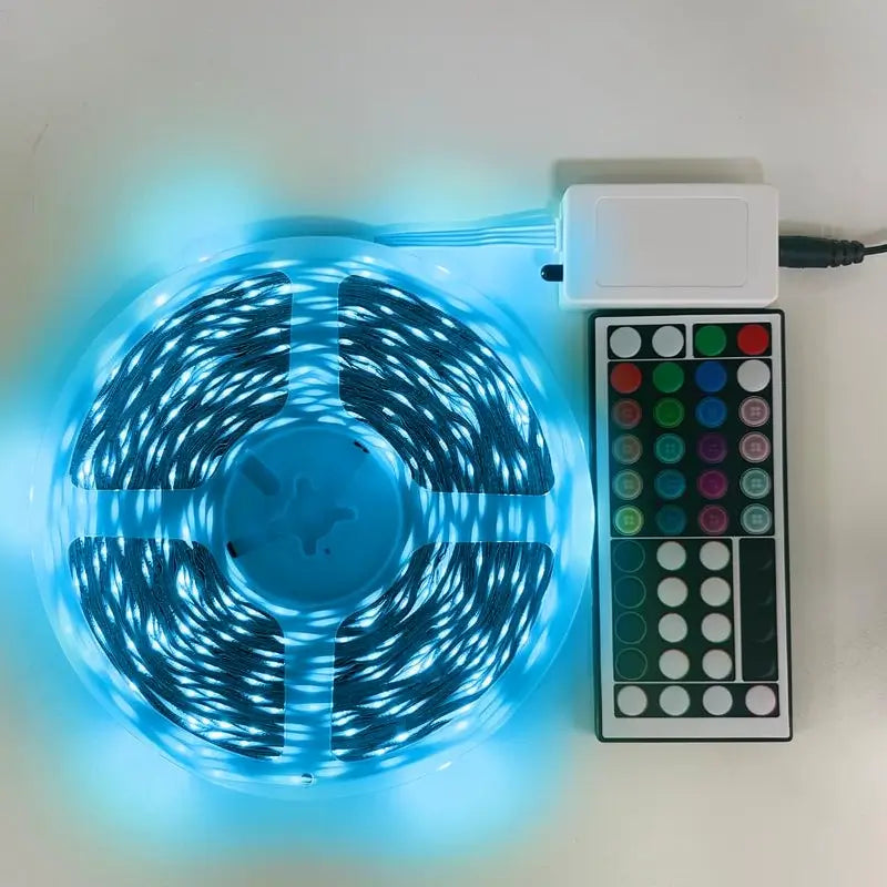Tiras de Luces LED RGB con Sincronización de Música para Recámara, Luces Bluetooth de hasta 60m con App Inteligente y Control Remoto para Decoración de Interiores y Fiestas