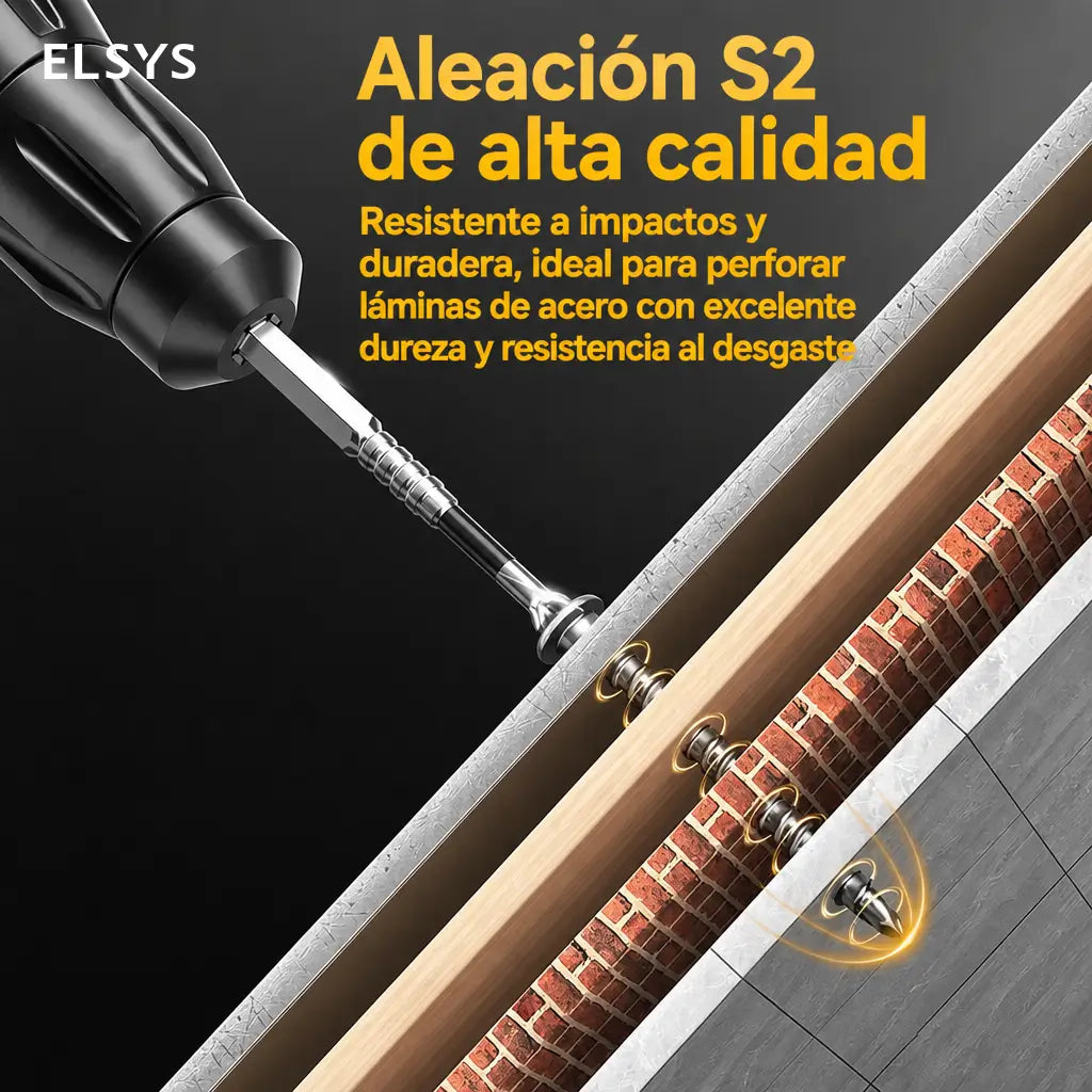 Juego de puntas PH2 magnéticas de acero S2 para taladro, antideslizantes y resistentes a impacto